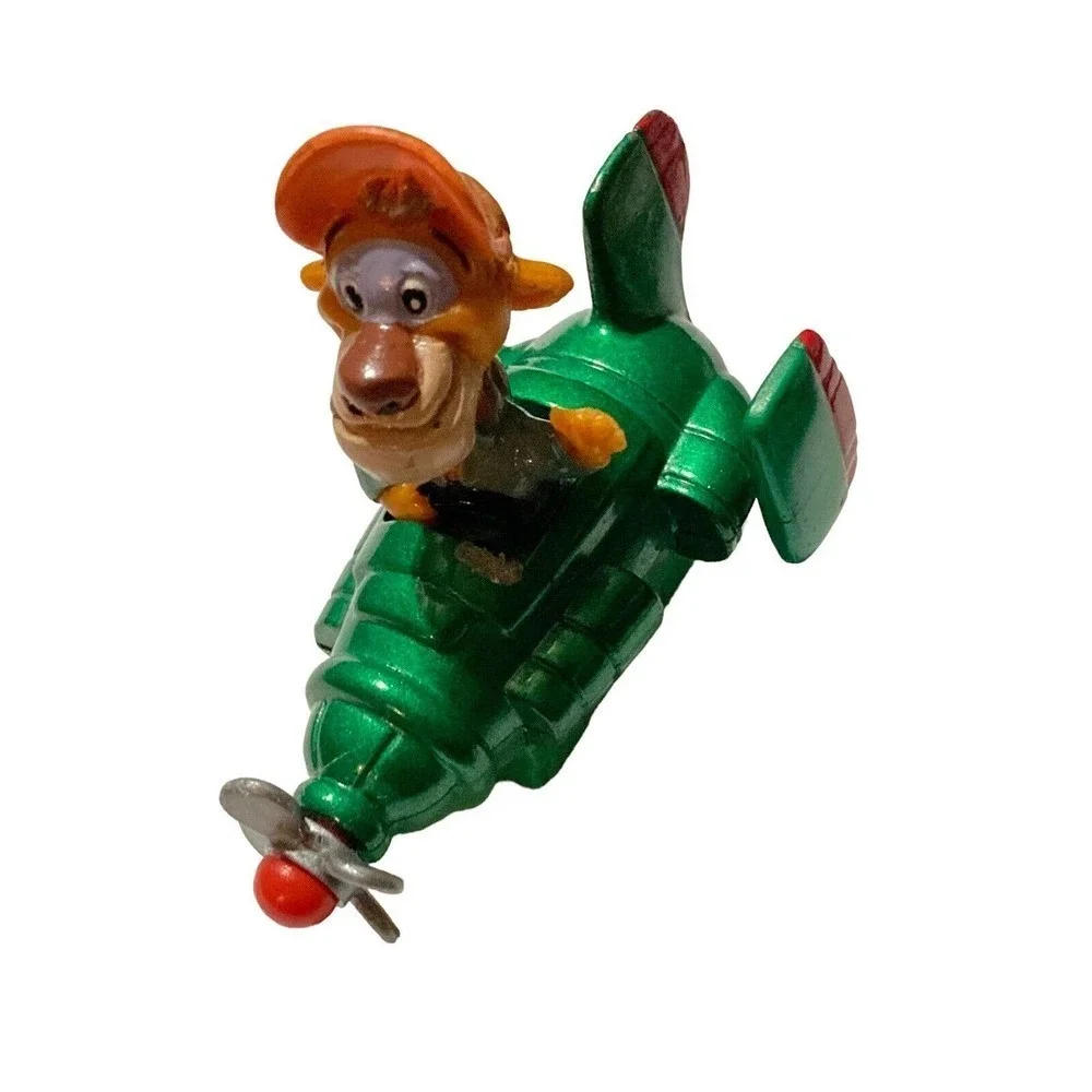 Vintage Disney Tale Spin WILDAT & BALOO Die Cast‎ Metal Airplanes Lot Of 2